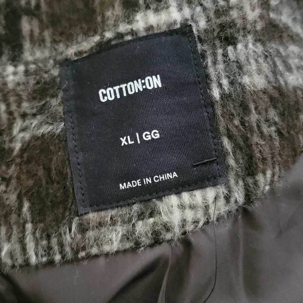 Cotton On Plaid One Button Coat‎ Size XL